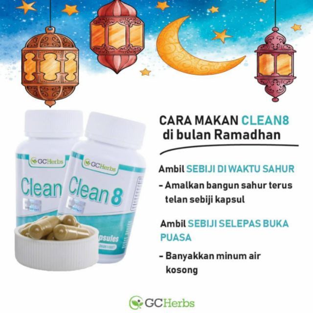 Trusted Seller Clean 8 Original Free Ebook Tips Diet Berkesan Shopee Malaysia