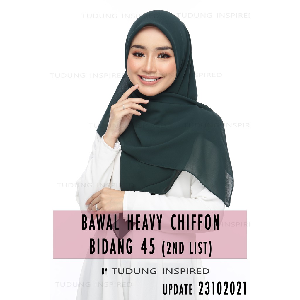 Buy Ready Stock Tudung Bawal Bidang 45 Heavy Chiffon 2nd List Seetracker Malaysia