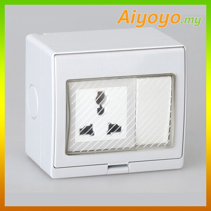 Outdoor Electrical Switch Socket Power Point Plug Waterproof Switch Box ...