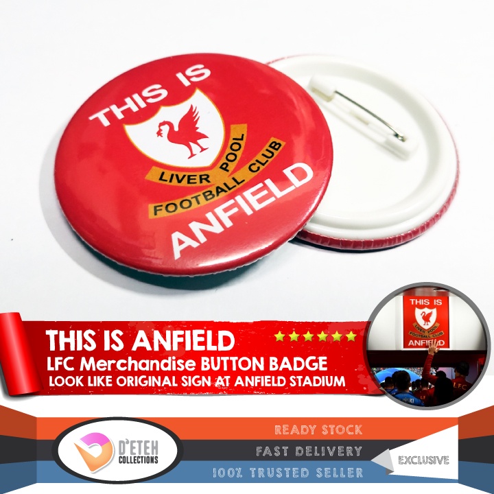 [READY STOCK] Liverpool | This Is Anfield Sign | Button Badge 58mm