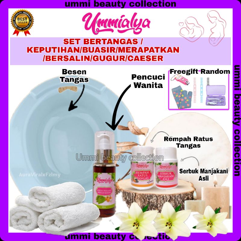 Set Tangas/Sitz bath/sitz bowl/Besen Tangas/Rempah tangas/serbuk manjakani/perapat miss v/rawat