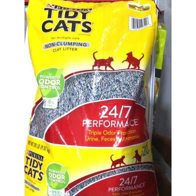 Tidy Cats Nonclumping clay litter, Performance 24/7, 9kg Shopee Malaysia