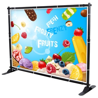 Adjustable Economy Telescopic Jumbo Banner Backdrop Stand | Shopee Malaysia