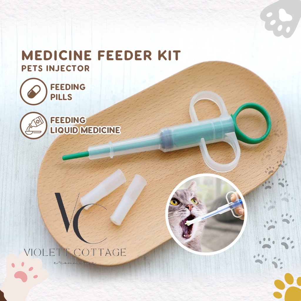 Multifunction Pet Medicine Feeder Kit Cat Dog Injector Pill Liquid