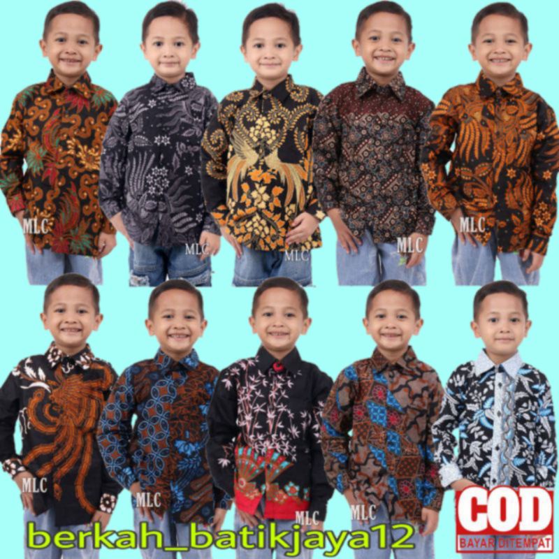 KEMEJA Batik Shirt Boys | Long Sleeve Boys batik Clothes Can Make ...