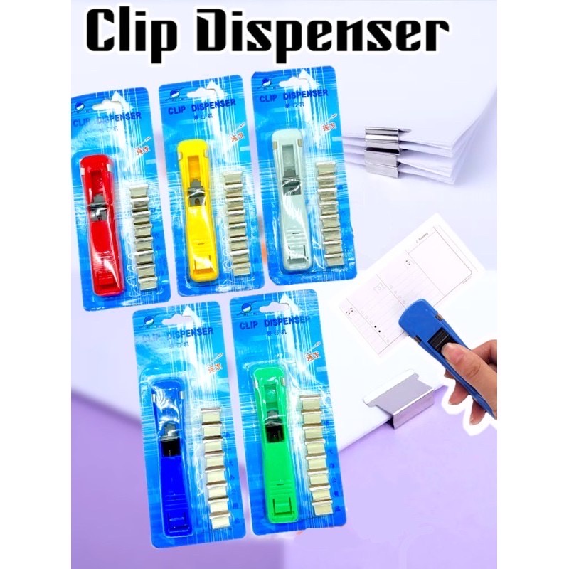 ( Ready Stock ) 8pcs Refillable Binder Clip Paper Clipper Office ...