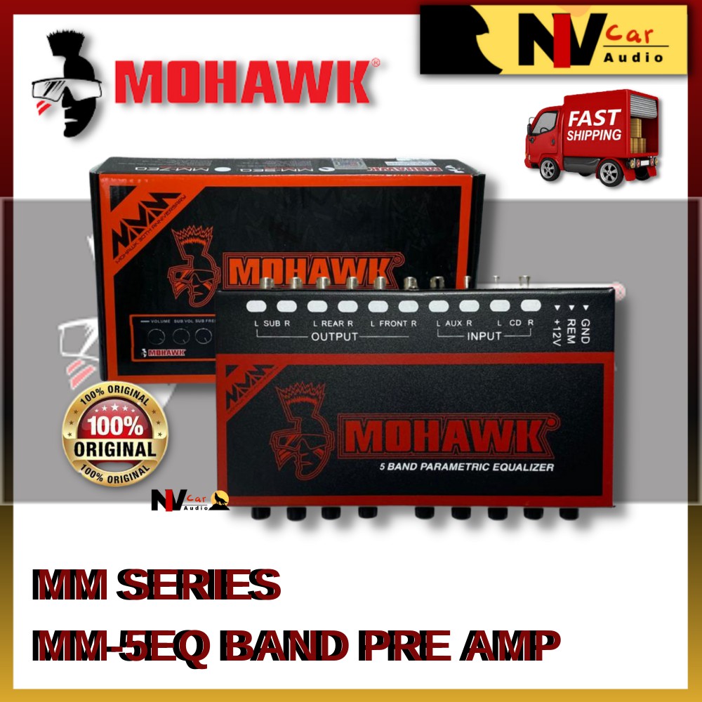 Mohawk ***100 Original*** MM Series 5 Bands EQ Pre Amp Control