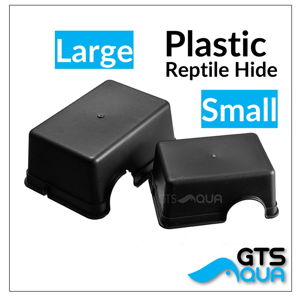Plastic Reptile Hiding Cave (Large) Black Gecko Reptile Hide House