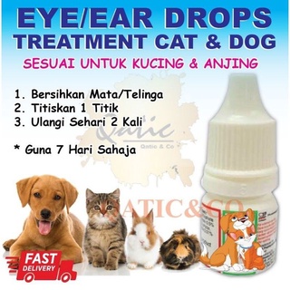 Ready Stock Ubat Sakit Mata Kucing u0026 Anjing/ Ubat Telinga Kucing 