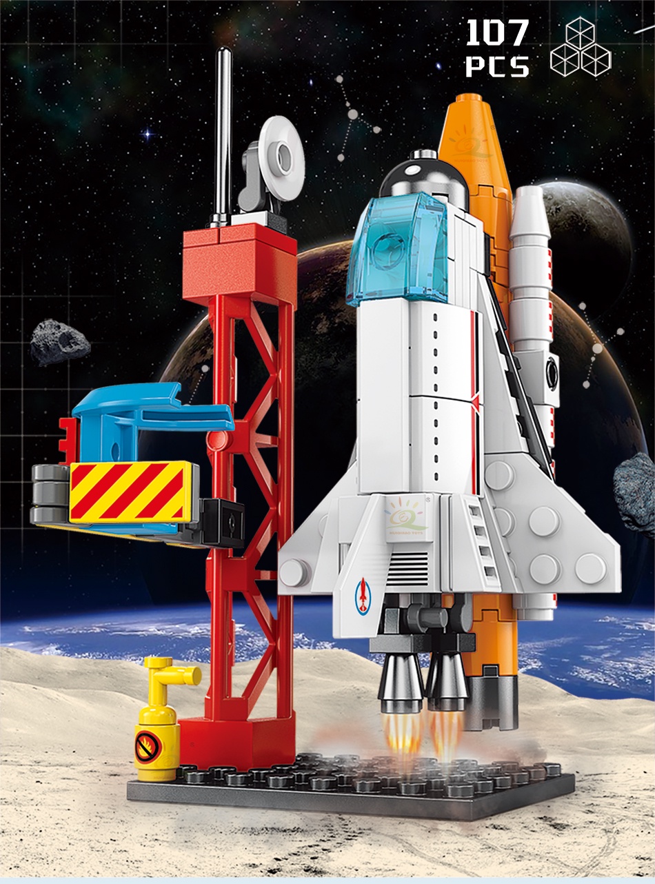 107PCS Space Rocket Shuttle Deep Launcher International Ship Station ...