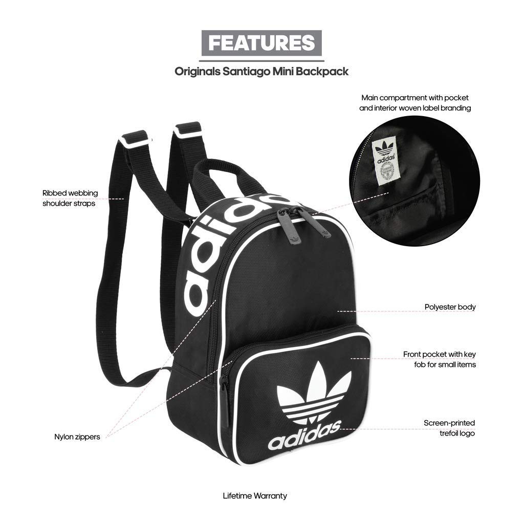 small black adidas backpack