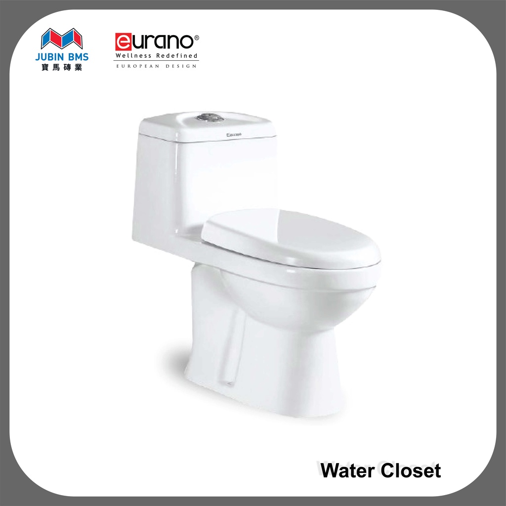 EURANO A838S ONE PIECE Toilet Bowl S Trap Wash Down Water Closet with