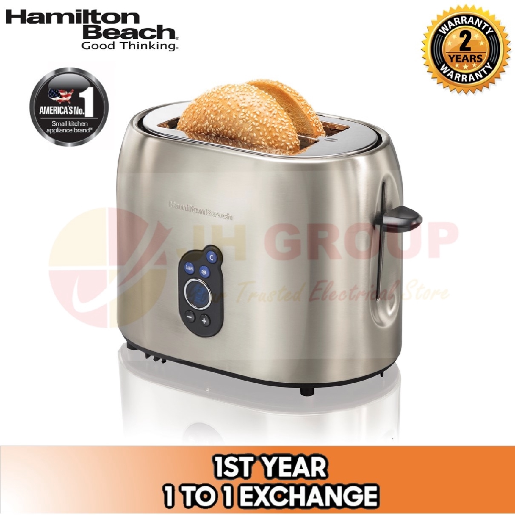 Hamilton Beach 2 Slice Digital Modern One Piece Shell Ss Toaster 22702-Sau