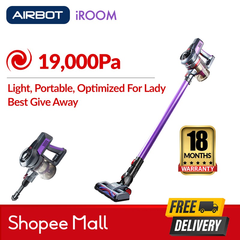 Airbot iRoom ( Purple ) 19000Pa Cyclone Cordless Portable Vacuum Cleaner Handheld Handstick (1.5