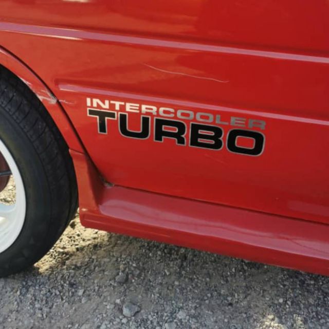 Mitsubishi Pajero Shogun Intercooler Turbo 2800 decals stickers resto V20 MK2 NJ
