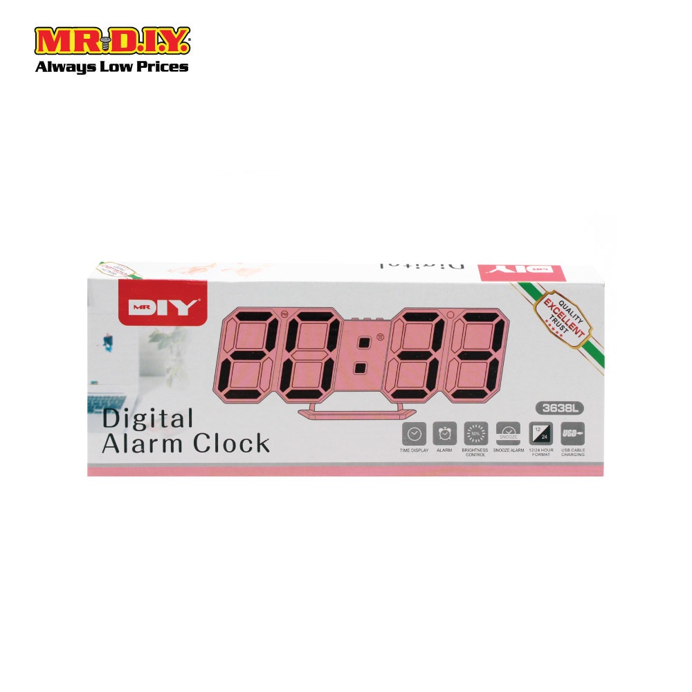 (MR.DIY) ELECTRONIC ALARM CLOCK 3638L Shopee Malaysia