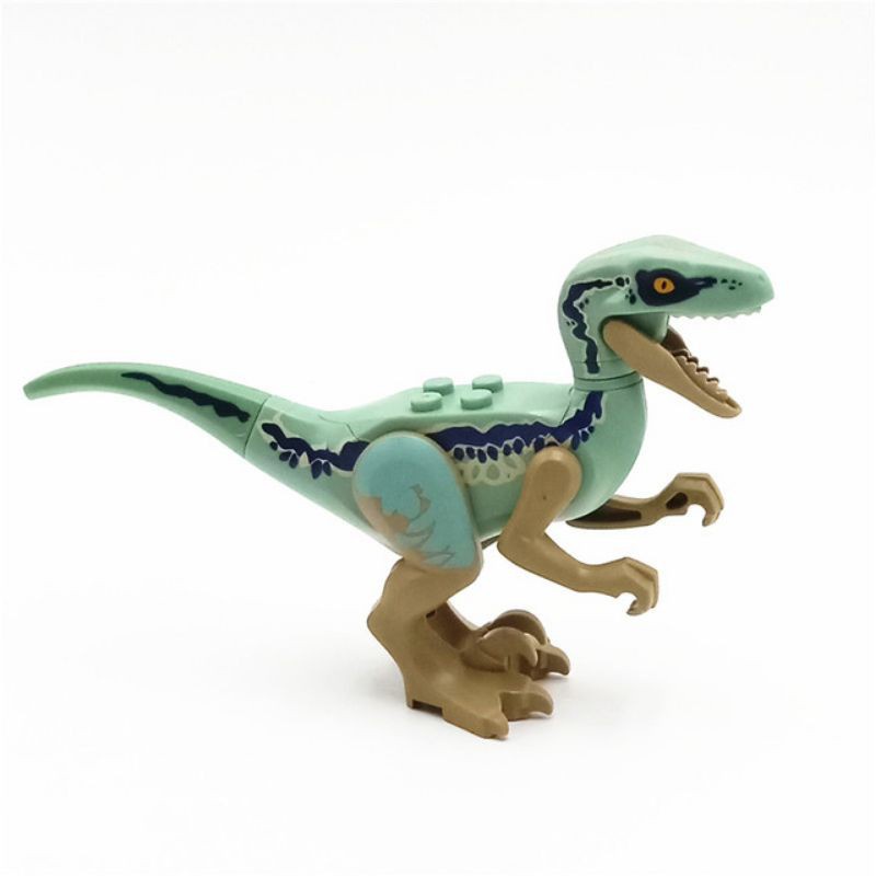 velociraptor toy blue