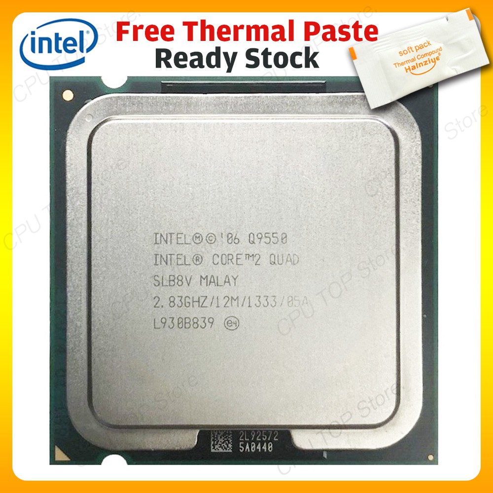 Ready Stock Intel Core 2 Quad Q9650 Q9550 Q9500 Q9505 Q9450 Q9400 Q9300 ...