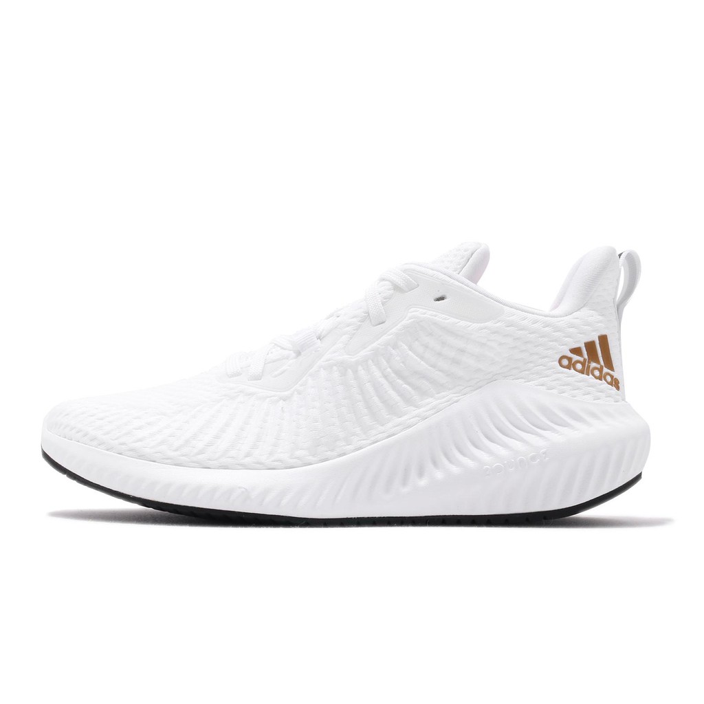 alphabounce white and gold