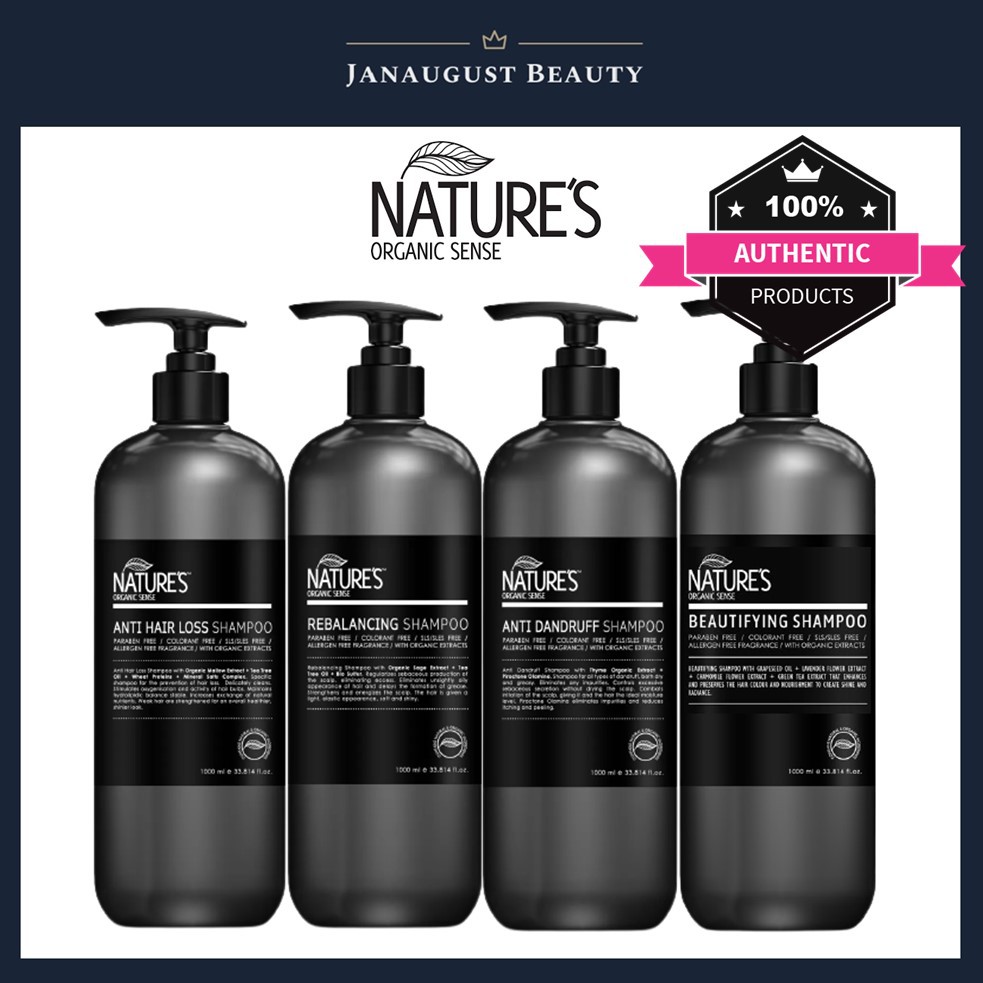 Nature's Organic Sense Hair Shampoo 300ml/ 1000ml (Anti Hair Loss
