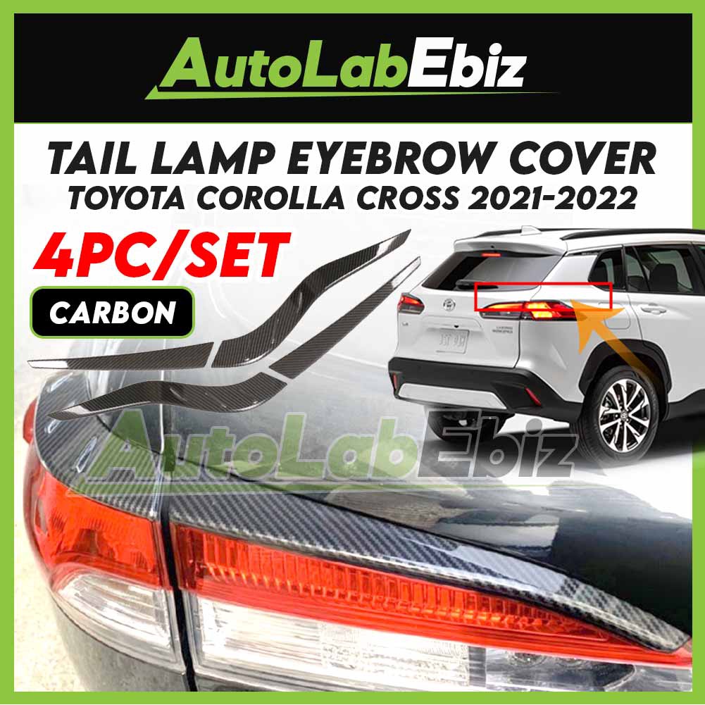 [CARBON] Toyota COROLLA CROSS 2021-2022 Tail Lamp Eyebrows Cover Rear ...