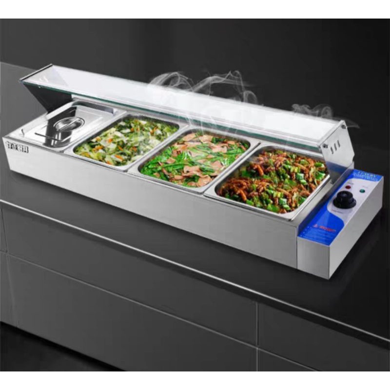 Bain marie food warmer 3 pan