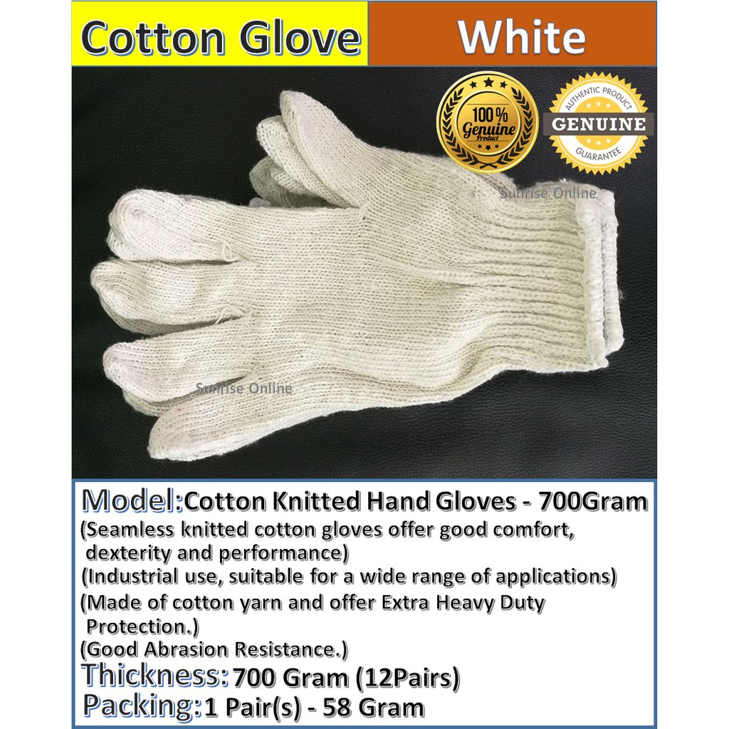 heavy cotton gloves