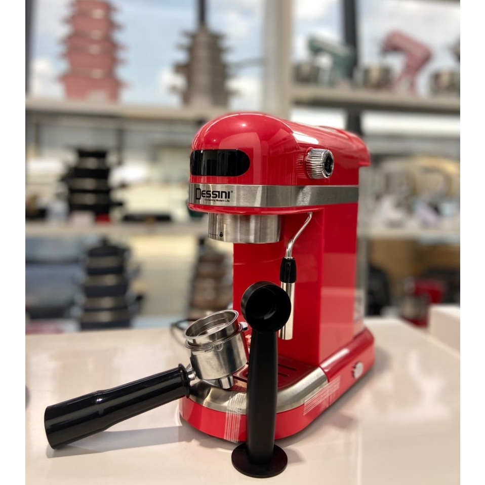 DESSINI ITALY 20 Bar 1.4L Espresso Coffee Maker Brew Froth Cappuccino Latte Machine Milk Frothing Bubble Steamer