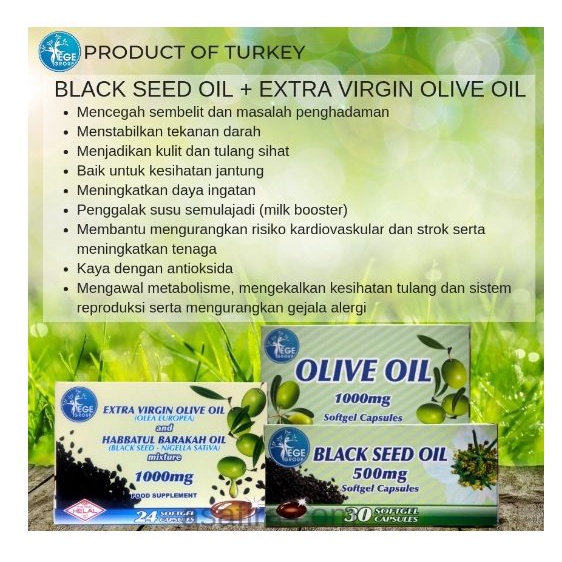 Kebaikan black seed oil