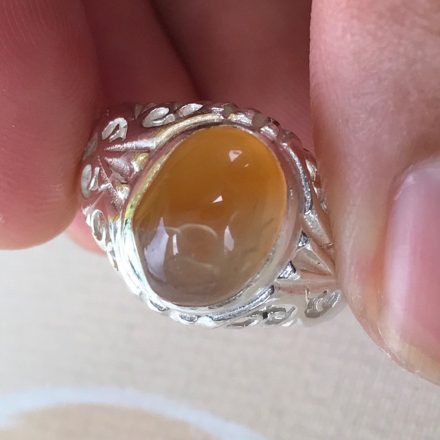 Cincin perak batu akik yaman asli  Shopee Malaysia