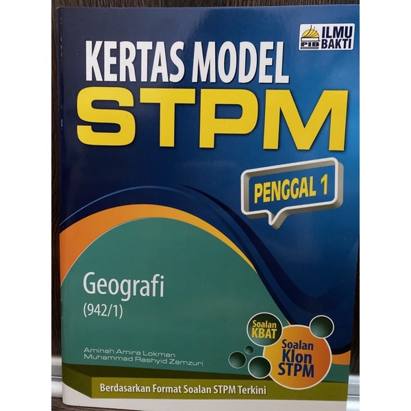 Buku Latihan Stpm Geografi Penggal 1 Shopee Malaysia