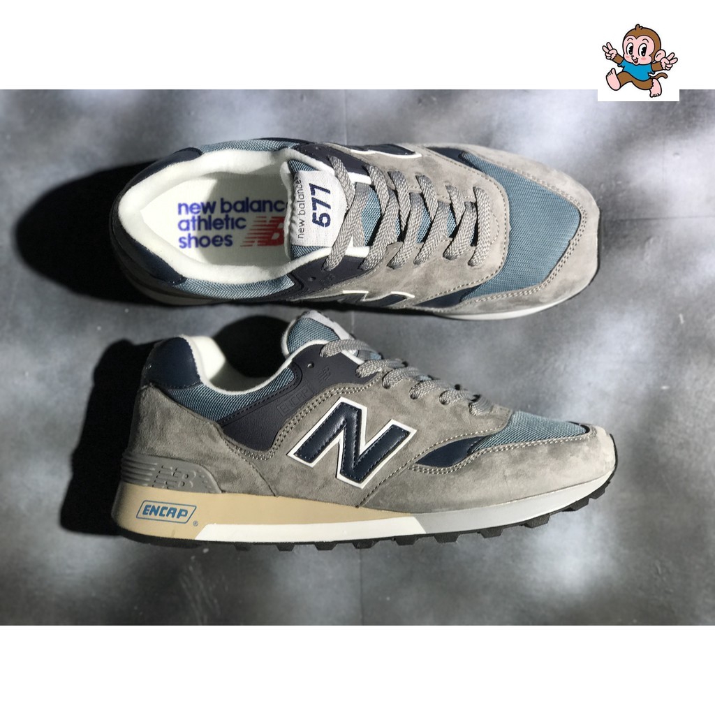 original new balance 577 nb577 grey blue for men women sport running shoe  36-44 | Shopee Malaysia