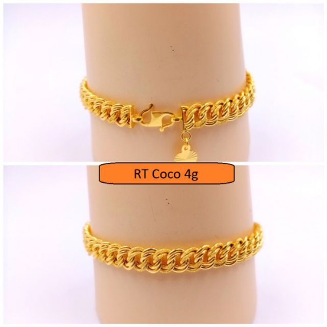 Rantai Tangan Design coco/gelang coco 4g | Shopee Malaysia