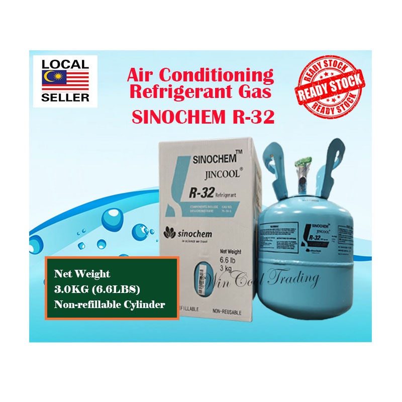 SINOCHEM Refrigerant gas for airconditioning/ Gas untuk aircond AGas
