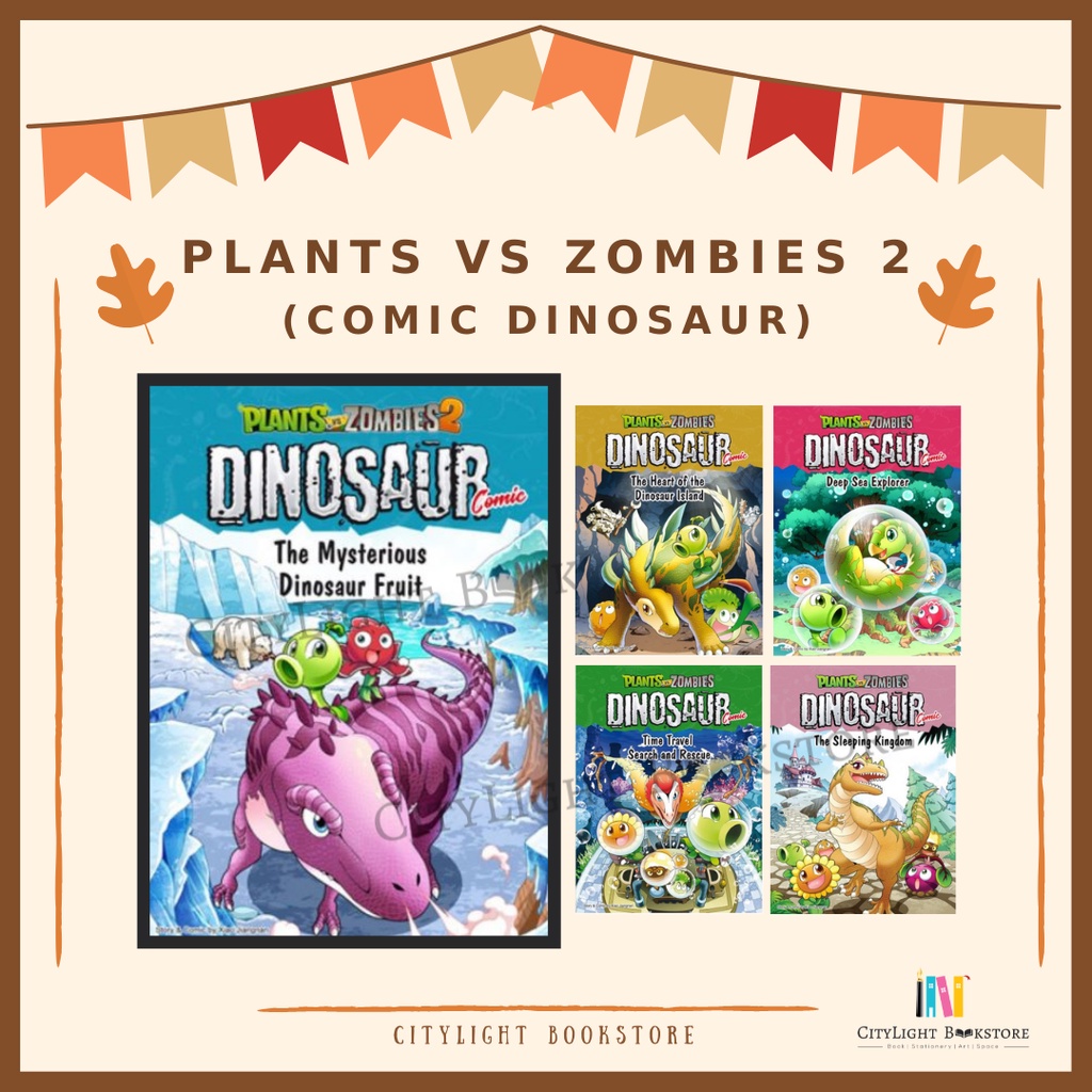 [CITYLIGHT] Comic: Plants vs Zombies Dinosaur Comic | Shopee Malaysia