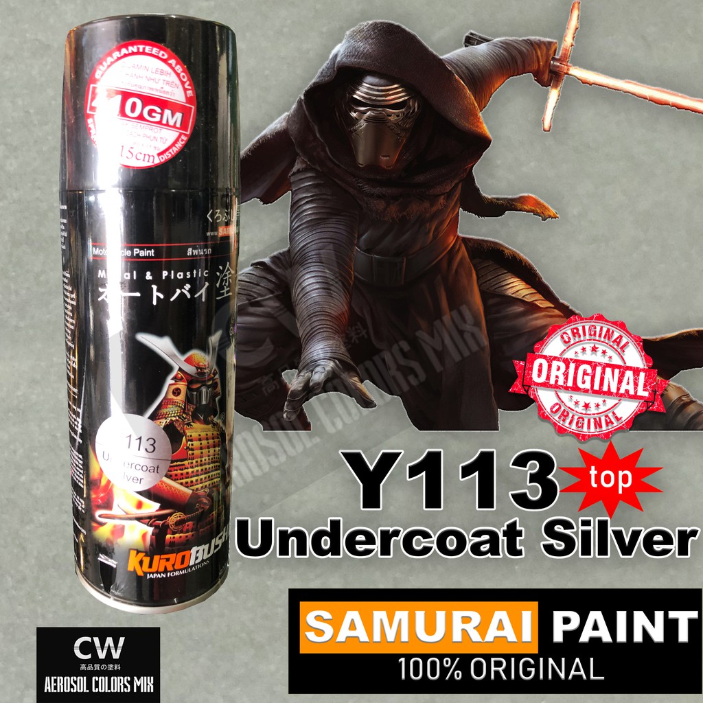  Samurai  Paint  Y113 Undercoat Silver Metallic Colors  