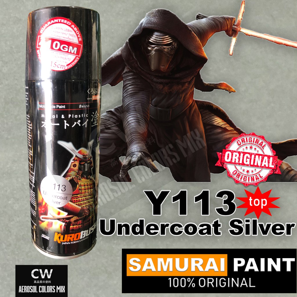 Samurai Paint Y113 Undercoat Silver Metallic Colors Samurai Paint Y113 Undercoat Silver Metallic Colors