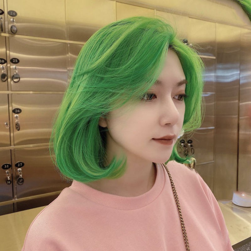 Pewarna Rambut 染髮劑dye Rambut Hair Dye Pewarna Rambutt N N網紅染發劑植物潮色流行藍黑霧霾藍冷金茶媚拉紅金黃色染發膏