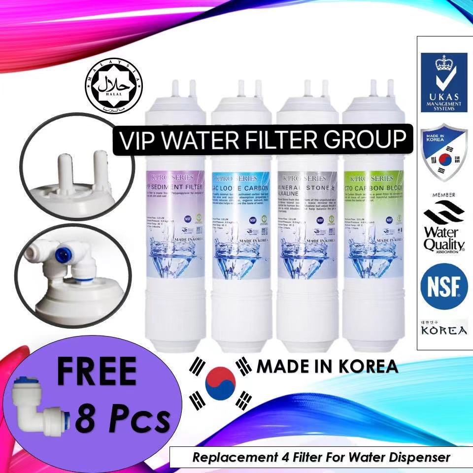 K PRO Alkaline Filter ( Korea ) 4 pcs 11" Replacement Water Filter