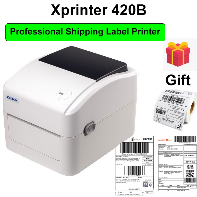 Shopee AWB A6 Shipping label Printer Barcode Label Printer Thermal
