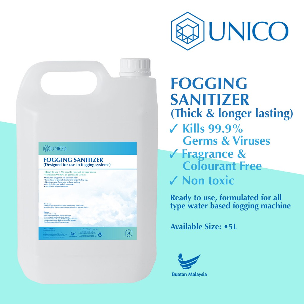 Fogging Sanitizer 5 Litre for Machine use, Thick and dense fog smoke
