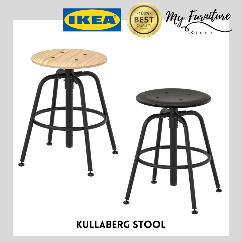 IKEA Kullaberg Stool Adjustable IKEA Bangku Desk Chair Office Chair Indoor Chair Round