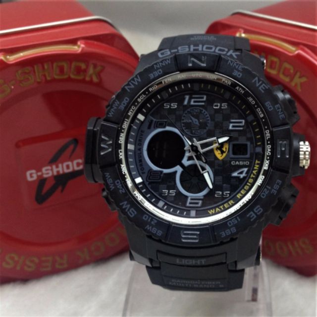 g shock with ferrari logo