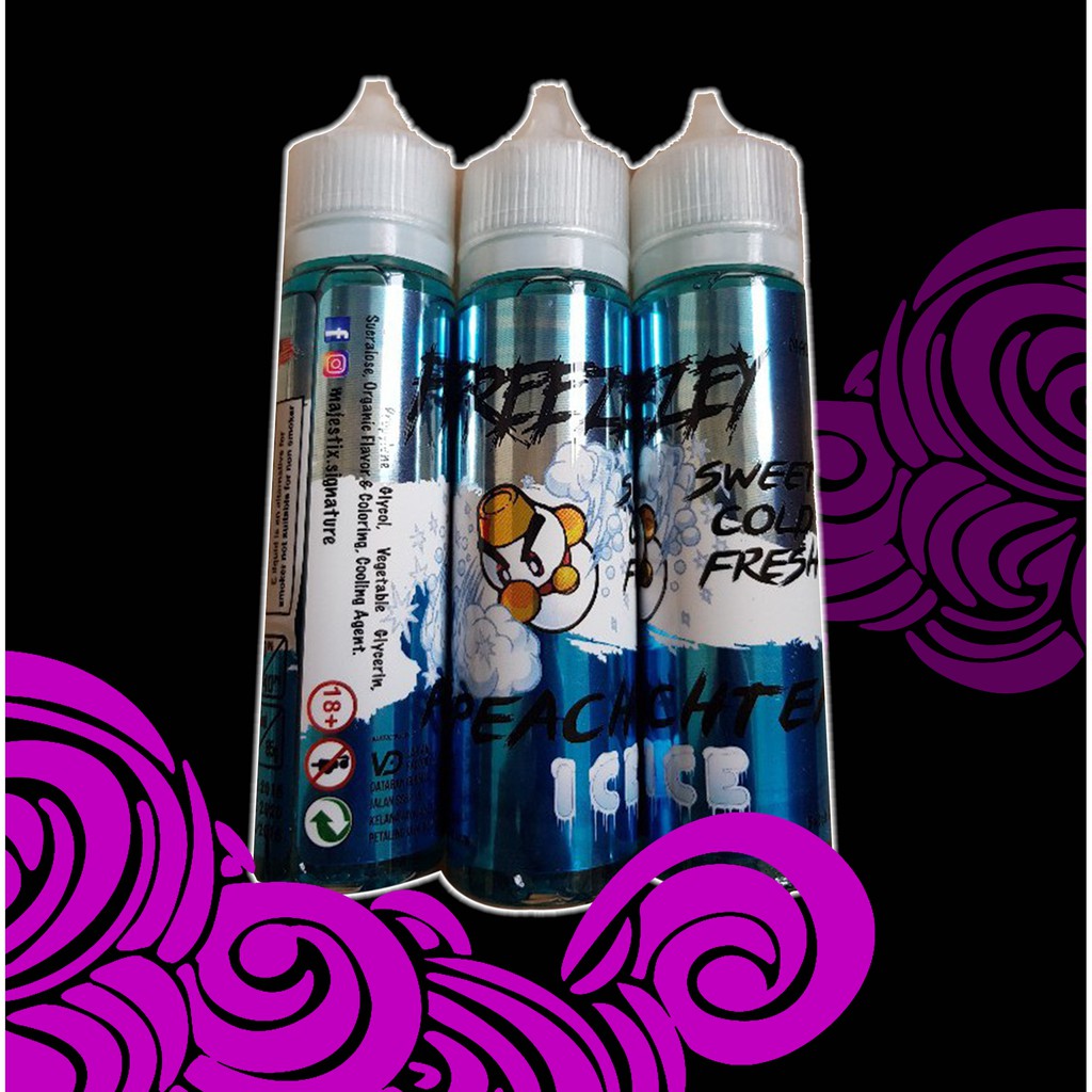 Original Majestix Peach Tea Ice E Juice Peachtea Eliquid Vape Juice Fruit Fruity Cold Cool Ice Shopee Malaysia