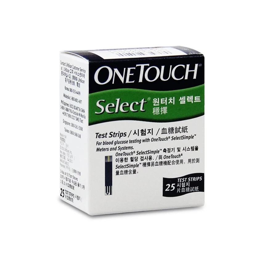SELECT ONE TOUCH SELECT SIMPLE TEST STRIP 25S Shopee Malaysia