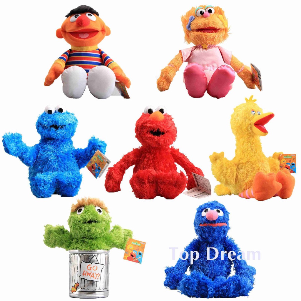 Cartoon Sesame Street Hand Puppet Show Large Puppet Elmo Soft Plush