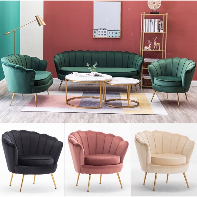 Luxury single sofa modern/ sofa cengkerang viral murah‼️‼️ shell nordic