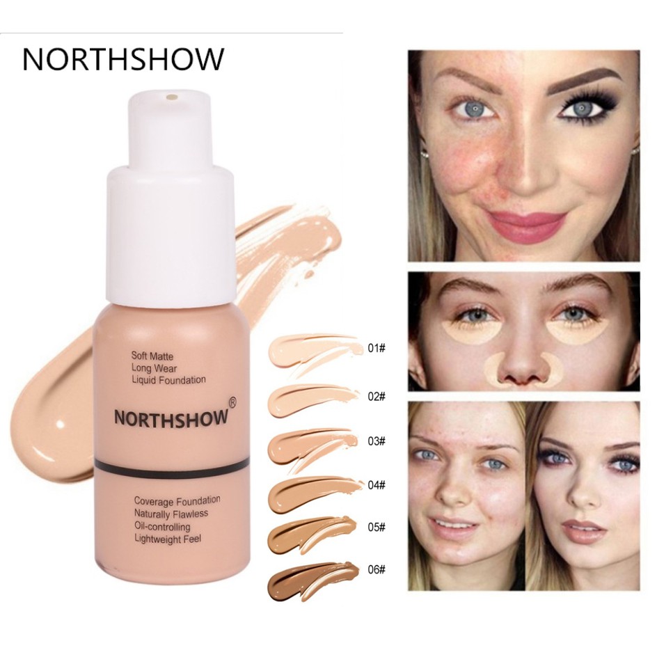 Hot Sale Northshow Liquid Concealer Full Coverage Foundation Makeup 6 Colors Shopee Malaysia