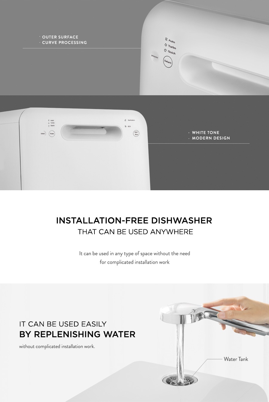 Cuckoo CDWA0310TW Mini 5L Portable Dishwasher Shopee Malaysia