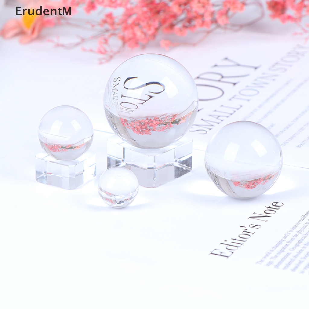 [ErudentM] 1Pc Clear Crystal Ball Quartz Healing Sphere Photography Props Home Decor [NEW]